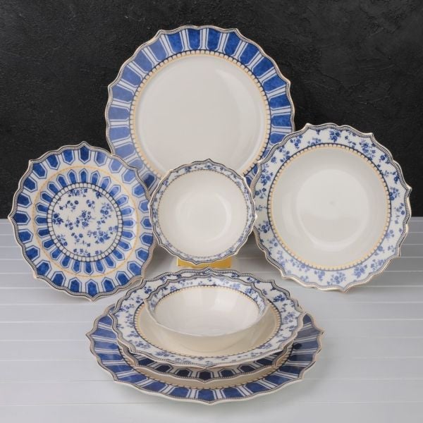 Blueberry 6 Kişilik 24 Parça Yemek Takımı (Elizabeth London)
