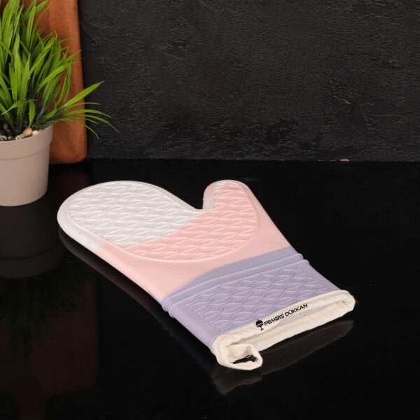 Pembe & Lila Ultra Silikon Fırın Eldiveni (Th76800)
