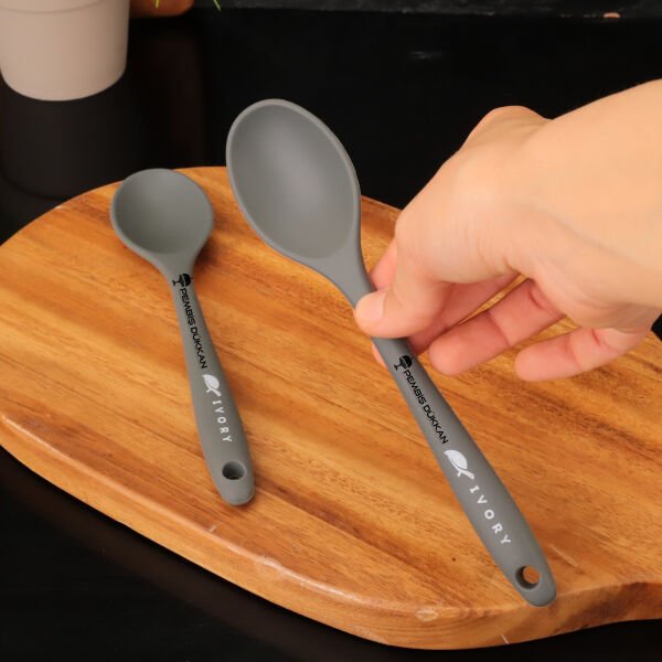 Gri Mini Derin Silikon Kaşık İvy (Sl150)