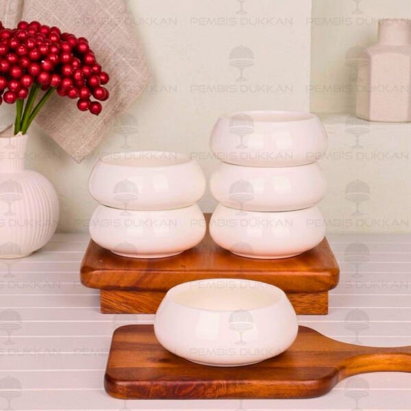 1 Adet Vento Paçi 11.5cm Porselen Çorba & Kahvaltılık Kase (900321)