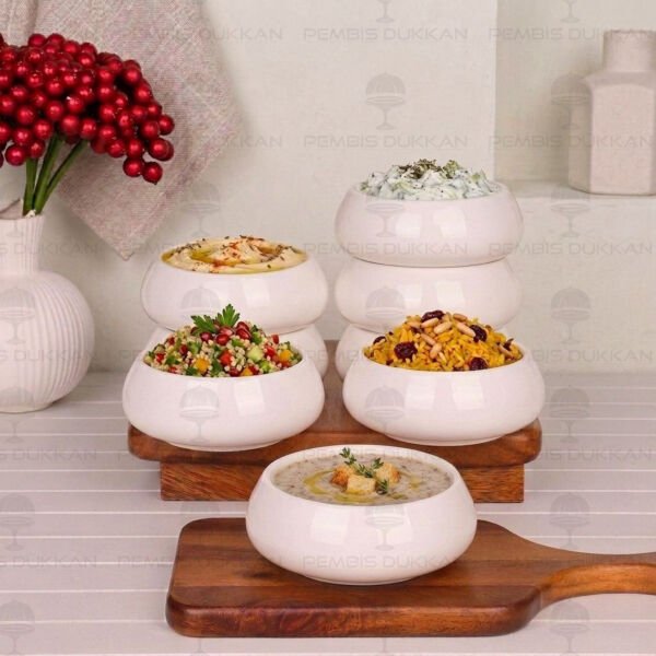 1 Adet Vento Paçi 11.5cm Porselen Çorba & Kahvaltılık Kase (900321)