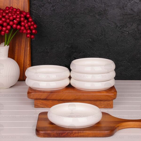 1 Adet Vento Paçi 13cm Porselen Düz Kahvaltılık Kase (900331)
