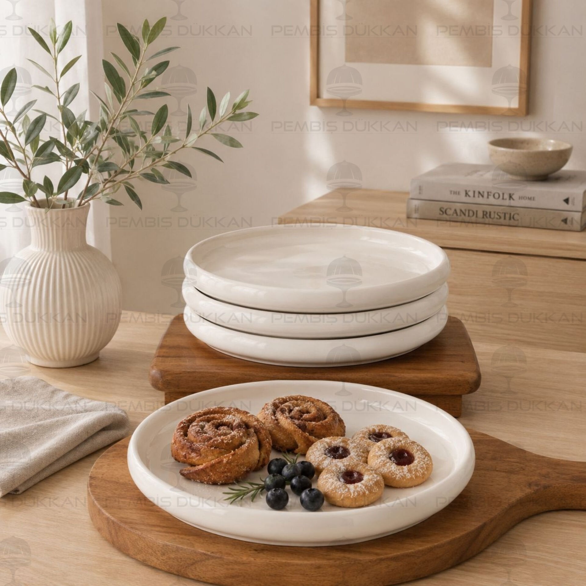 1 Adet Vento Paçi 23.7cm Porselen Bireysel Kahvaltı Servis (900329)