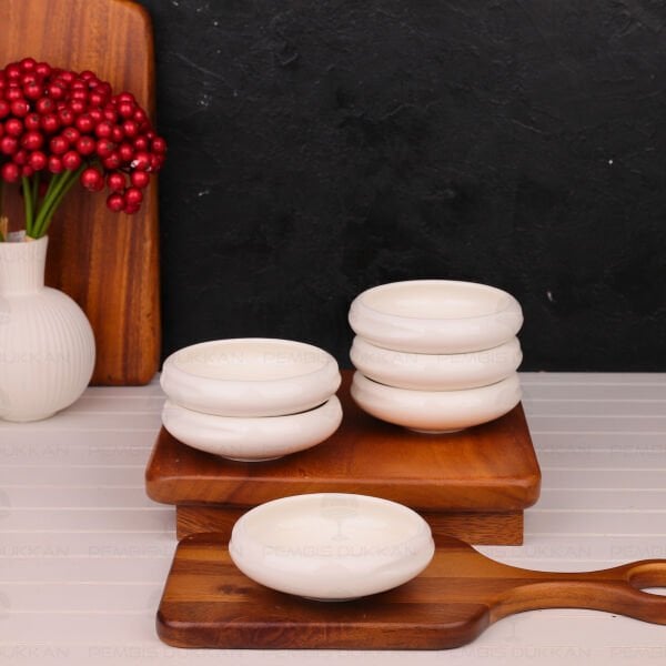 1 Adet Limpio Paçi 11.5cm Porselen Kahvaltılık & Çerez Kase (900315)