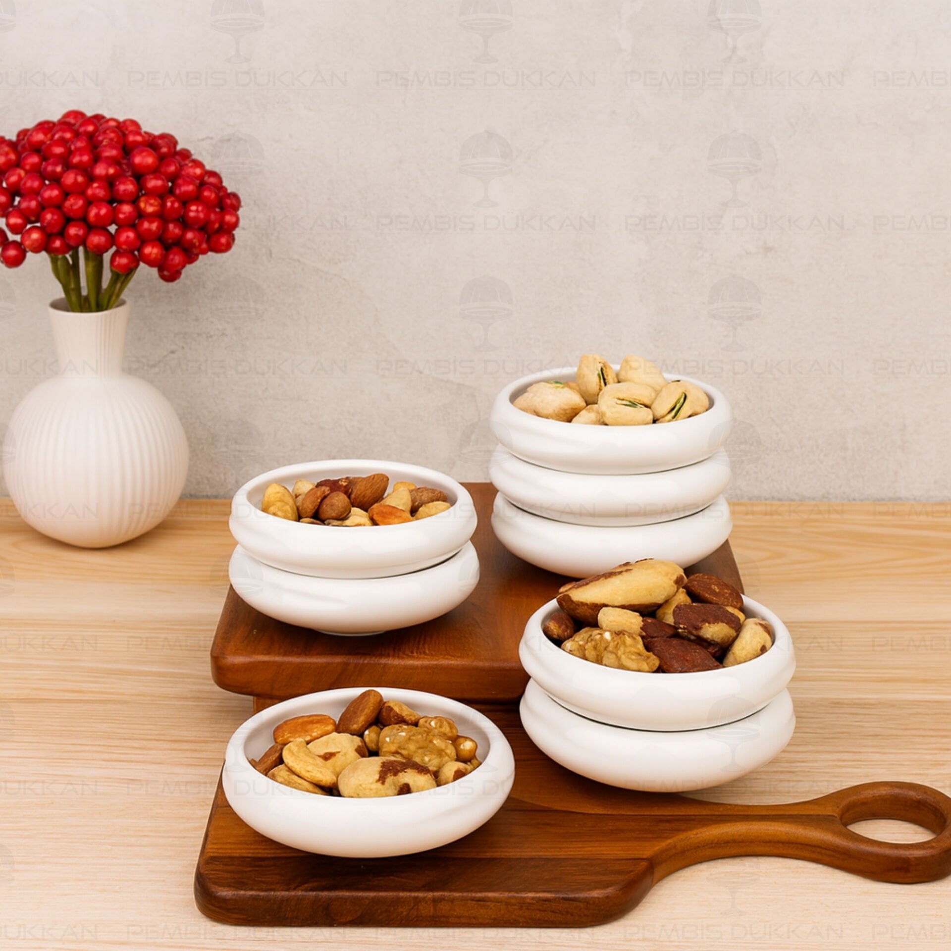 1 Adet Limpio Paçi 11.5cm Porselen Kahvaltılık & Çerez Kase (900315)