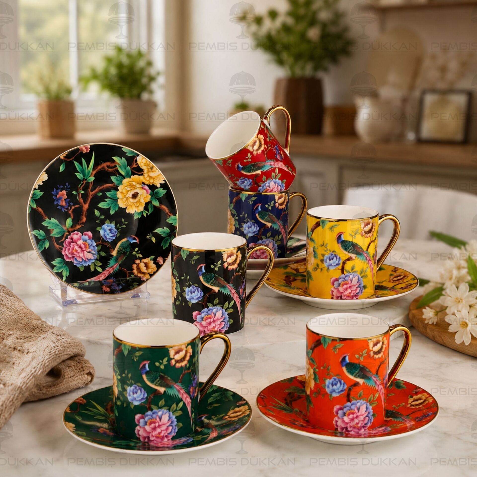 Deco 6 Kişilik Kahve Fincan Takımı