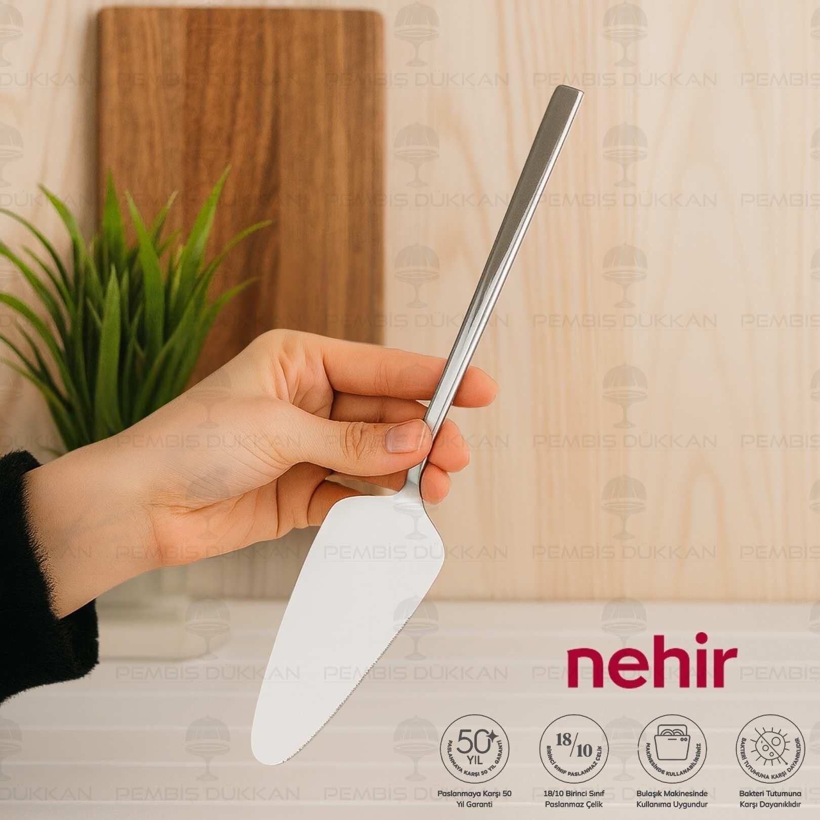 Nehir Dalyan Paslanmaz Çelik Servis Spatula