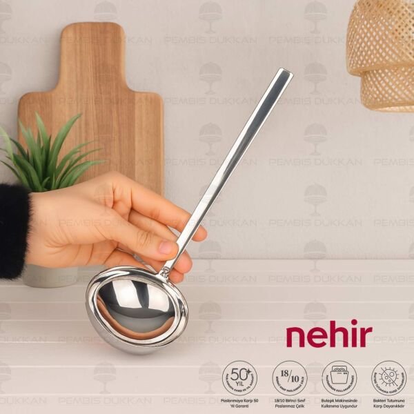 Nehir Dalyan Paslanmaz Çelik Servis Kepçe