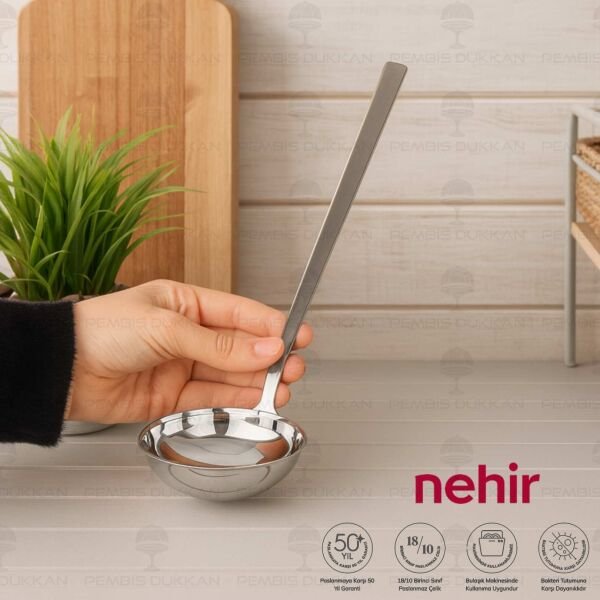 Nehir Dalyan Paslanmaz Çelik Servis Kepçe