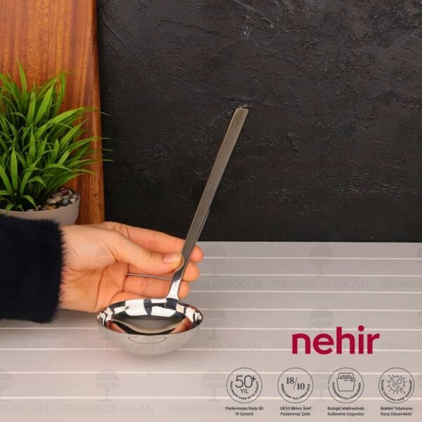 Nehir Dalyan Paslanmaz Çelik Servis Kepçe