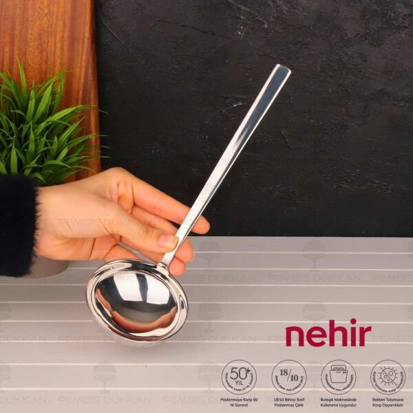 Nehir Dalyan Paslanmaz Çelik Servis Kepçe