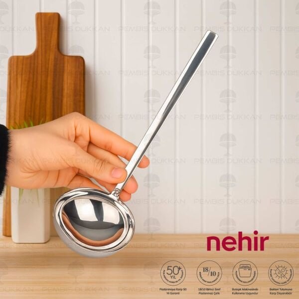 Nehir Dalyan Paslanmaz Çelik Servis Kepçe
