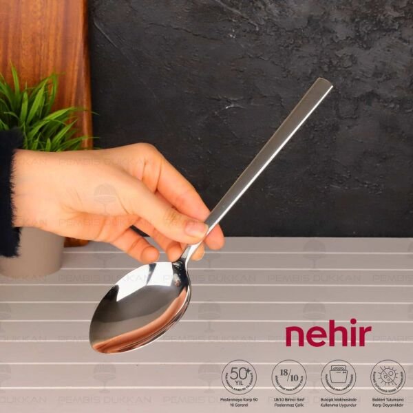 Nehir Dalyan Paslanmaz Çelik Servis Kaşığı
