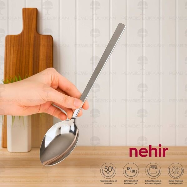 Nehir Dalyan Paslanmaz Çelik Servis Kaşığı