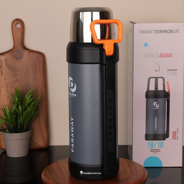 Daıma Faraway 2500ml Gri Termos
