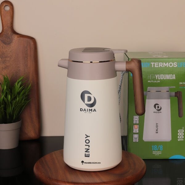 Daıma Enjoy 1680 Ml Beyaz Termos