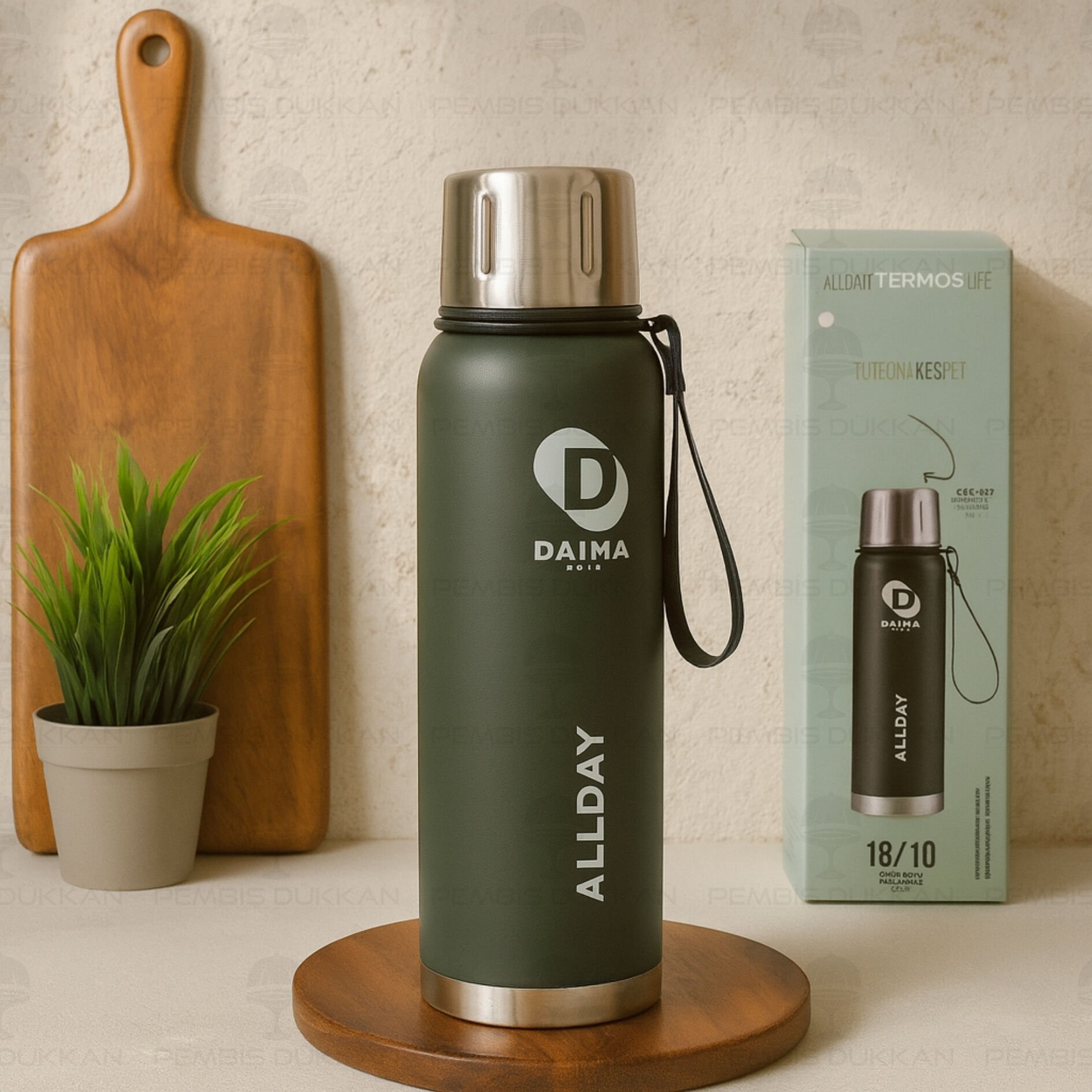 Daıma Allday 1000 Ml Yeşil Termos & Matara