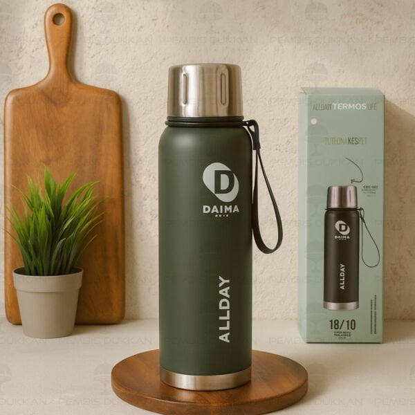 Daıma Allday 1000 Ml Yeşil Termos & Matara
