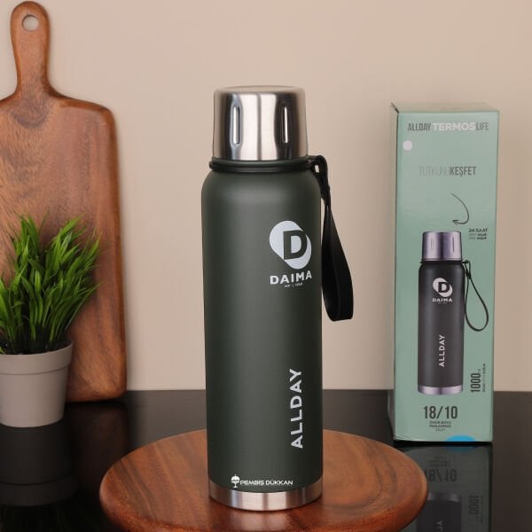 Daıma Allday 1000 Ml Yeşil Termos & Matara