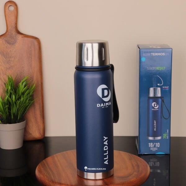 Daıma Allday 750 Ml Lacivert Termos & Matara