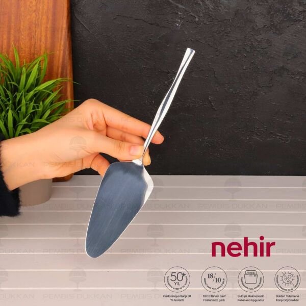 Nehir Zarif Paslanmaz Çelik Servis Spatula