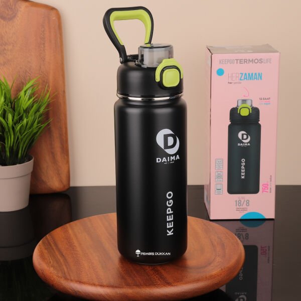 Daıma Keep Go 750 Ml Siyah Termos & Matara