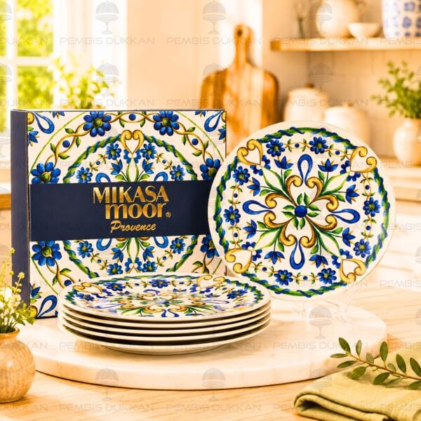 Provence 6'lı Pasta Tabağı Takımı 20 cm