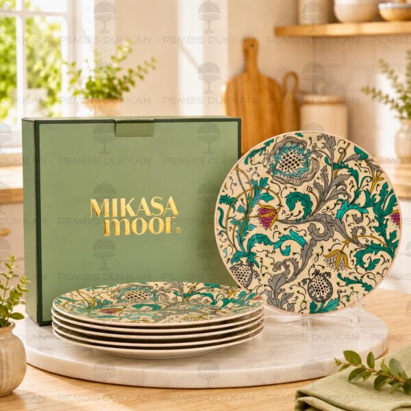 Turguoise 6'lı Pasta Tabağı Takımı 20 cm