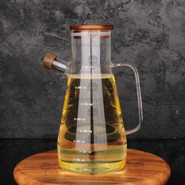 Serenit Akasya Kapaklı 900ml Yağdanlık (076)