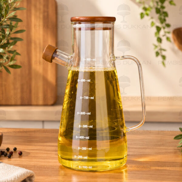 Serenit Akasya Kapaklı 900ml Yağdanlık (076)