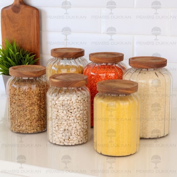 6lı Cury Menny Erzak Kavanoz Set (1s09+1s10)