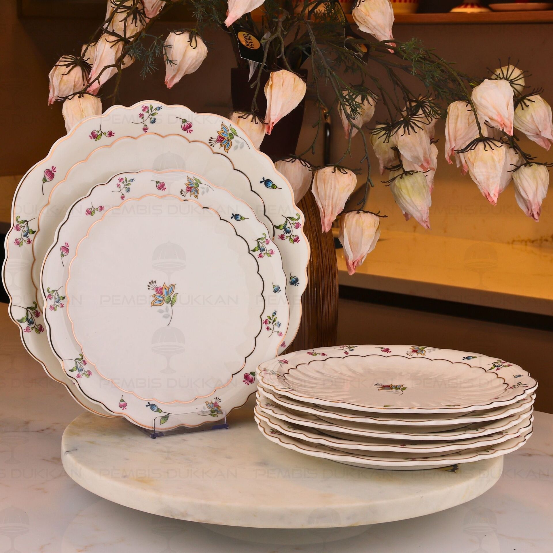 Royal Charme-Blossom 7 Parça Pasta Seti (P/Roy-0136)