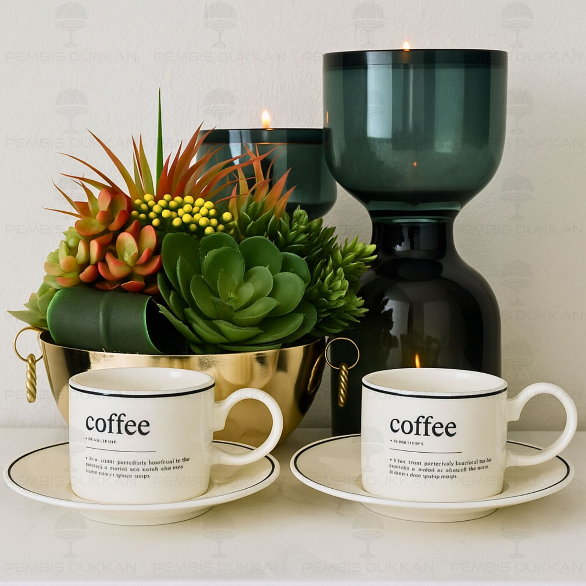 Coffee Minimal 2 Kişilik Fincan Takımı