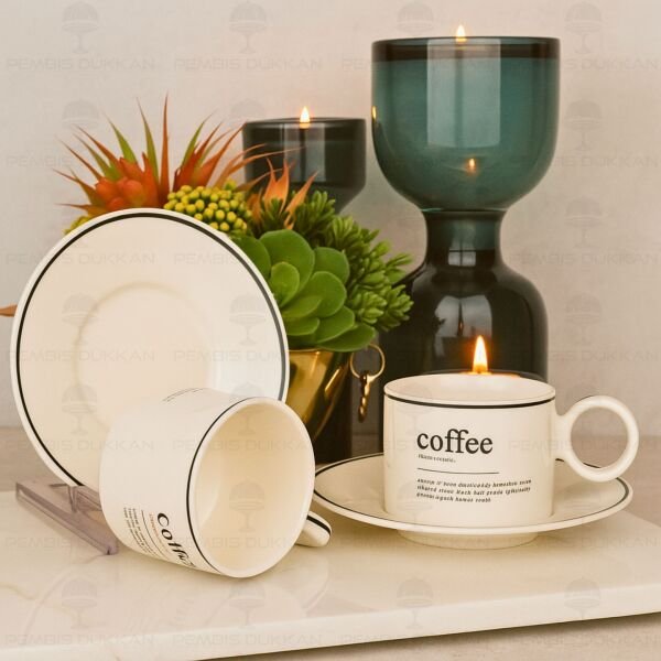 Coffee Minimal 2 Kişilik Fincan Takımı