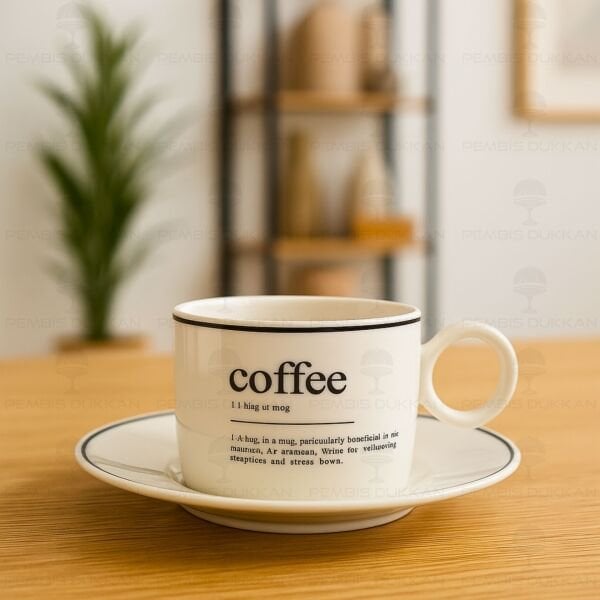 Coffee Minimal 2 Kişilik Fincan Takımı
