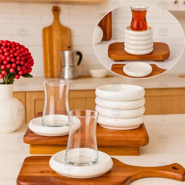 1 Adet Vento Mien 11.5cm Porselen Çay Tabağı (25074)
