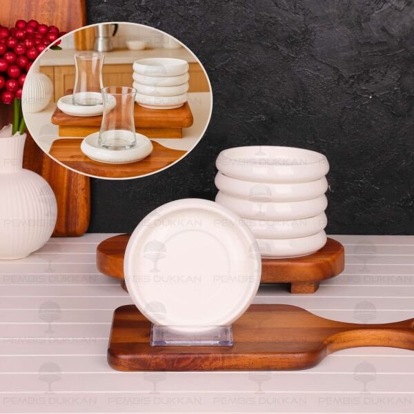 1 Adet Vento Mien 11.5cm Porselen Çay Tabağı (25074)