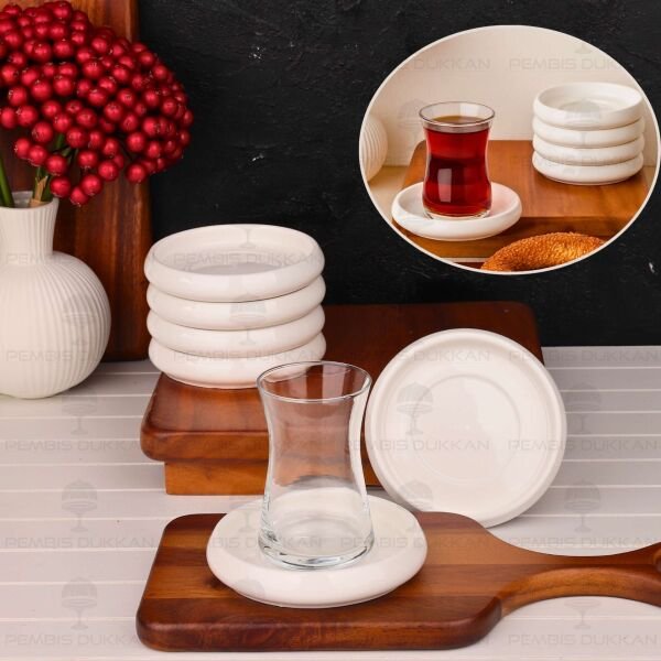 1 Adet Vento Mien 11.5cm Porselen Çay Tabağı (25074)