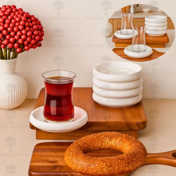 1 Adet Vento Mien 11.5cm Porselen Çay Tabağı (25074)