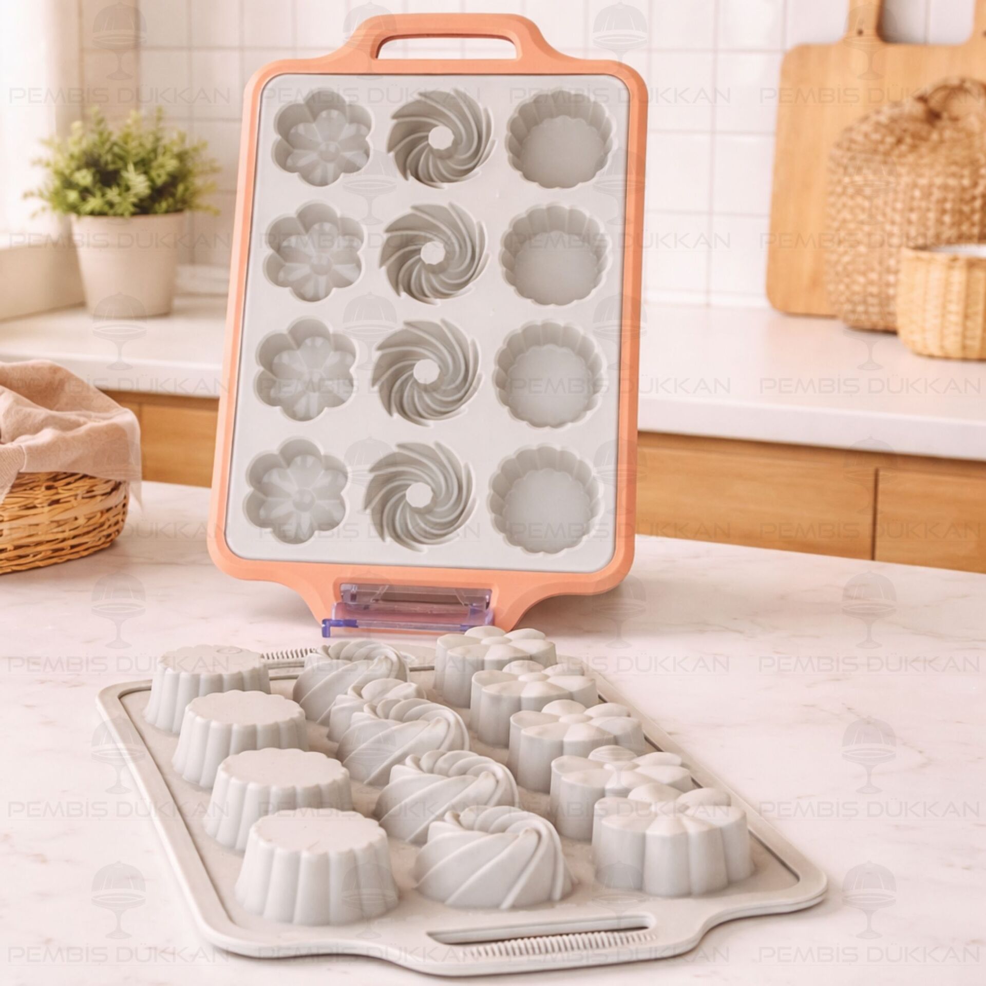 Candy Şekilli Silikon Muffin Kalıbı (6096)