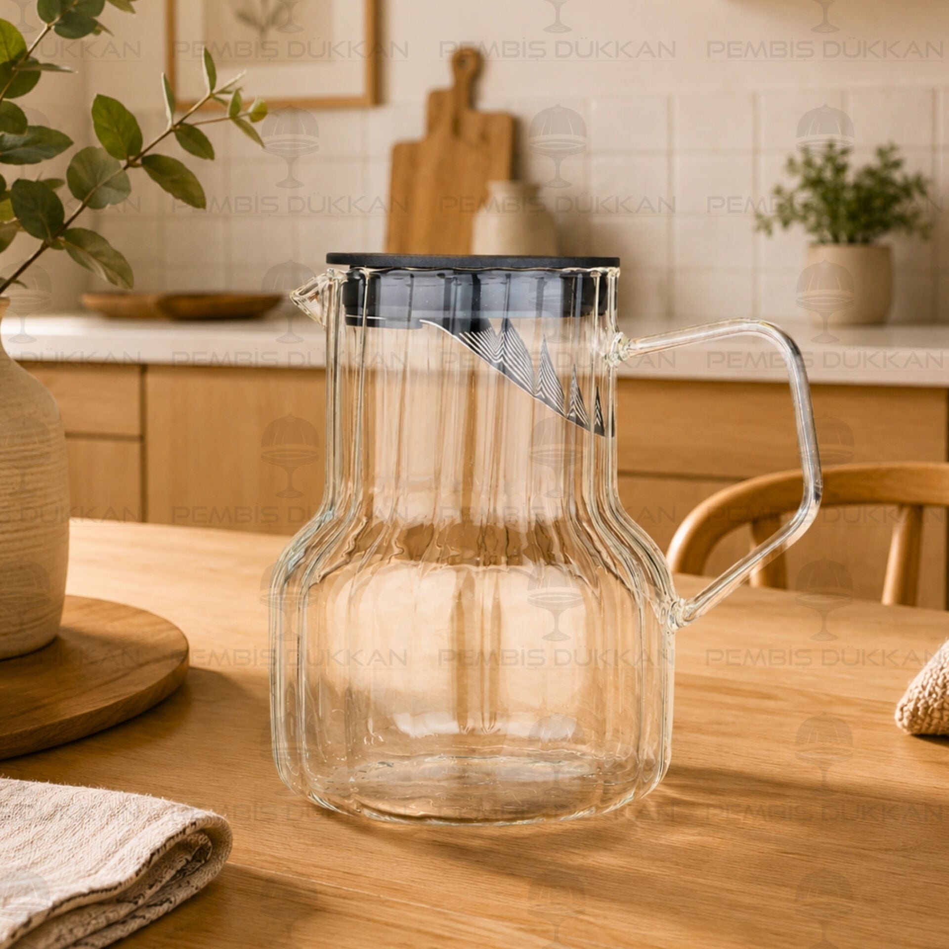 800ml Elora Çizgili, Lüx Mini Sürahi