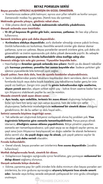 5li Beyaz Porselen Tepsili, Kaşıklı Kahvaltılık