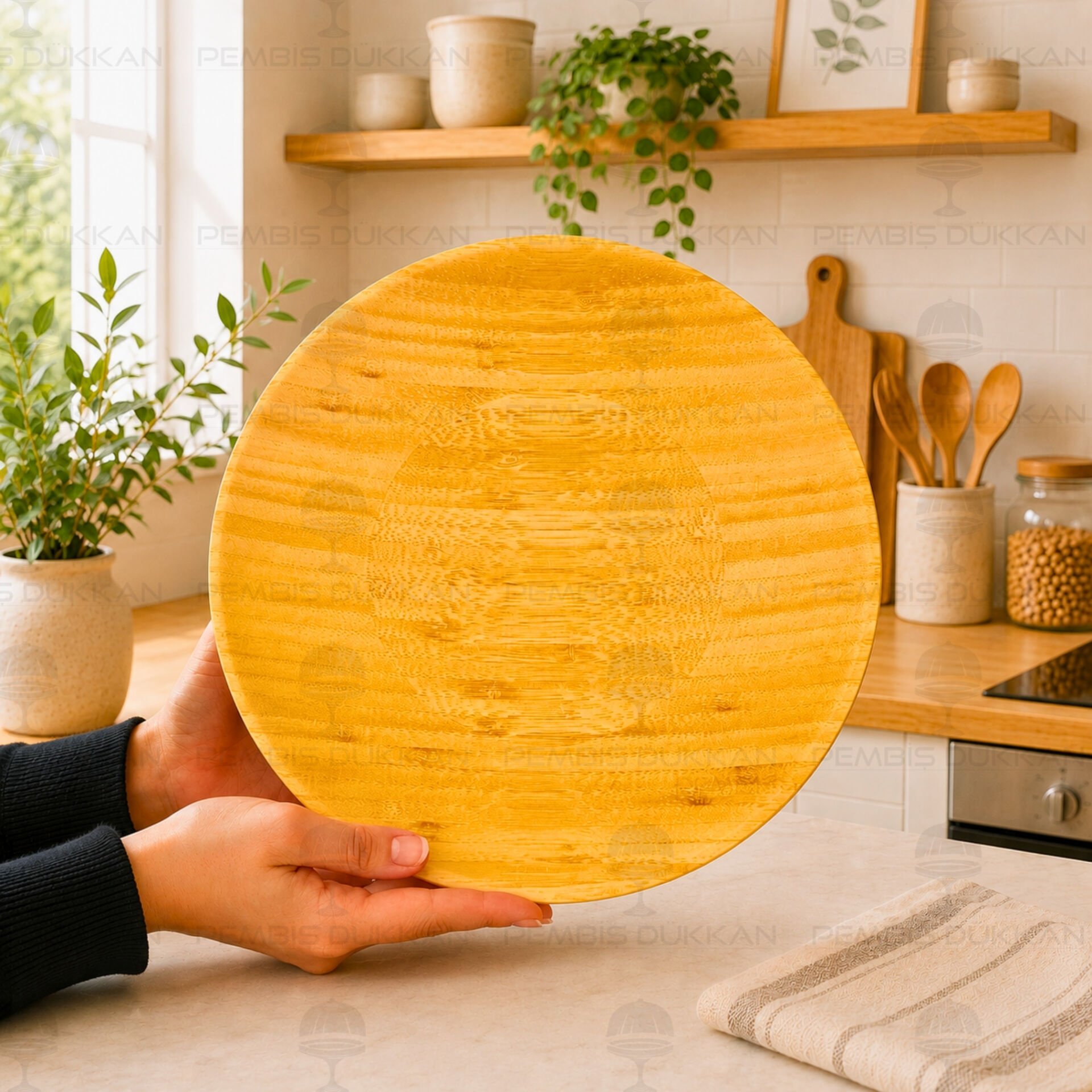 Bambu 24cm Sunum Servis Tabağı (7b216)