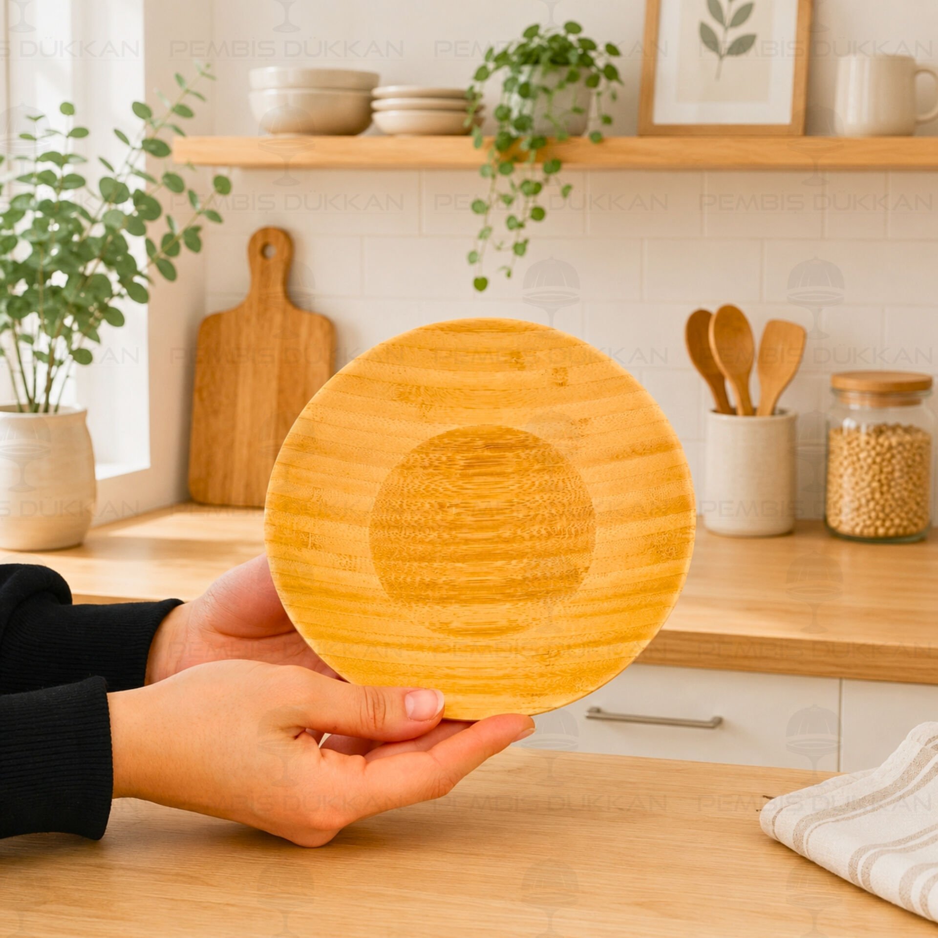 Bambu 18cm Sunum Servis Tabağı (7b217)