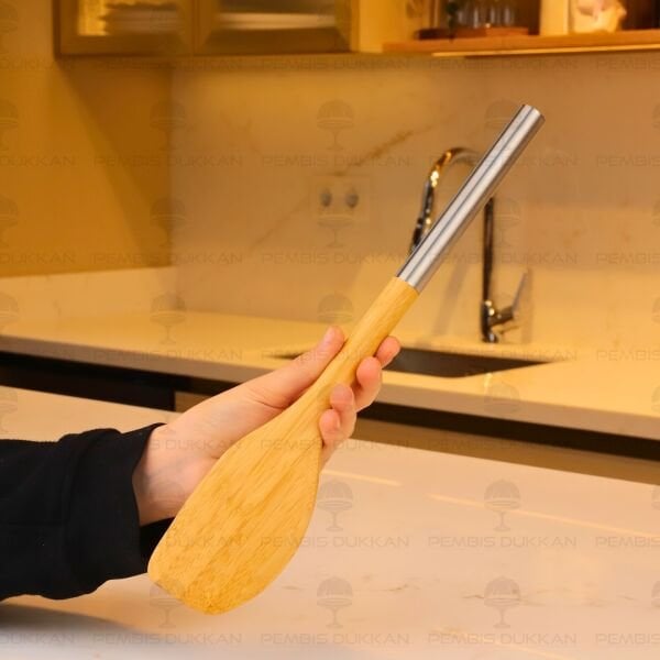 Bambu Metal Saplı Yan Spatula (7b189)
