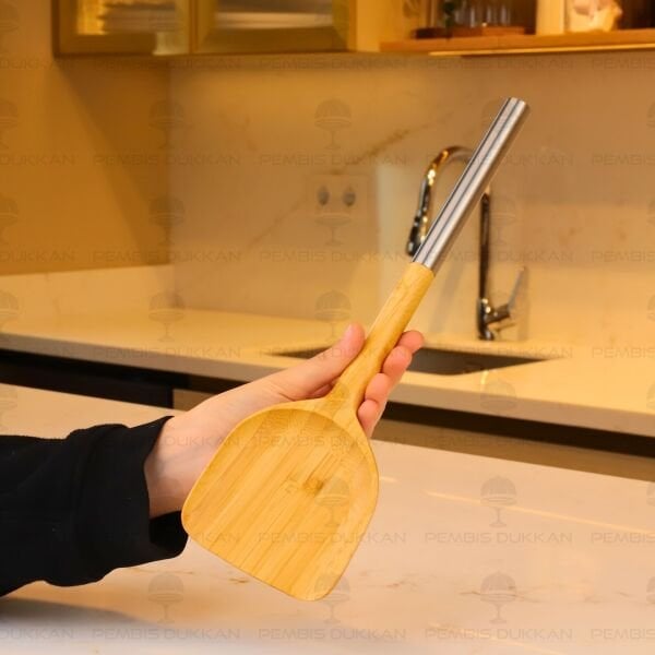Bambu Metal Saplı Derin Spatula (7b191)