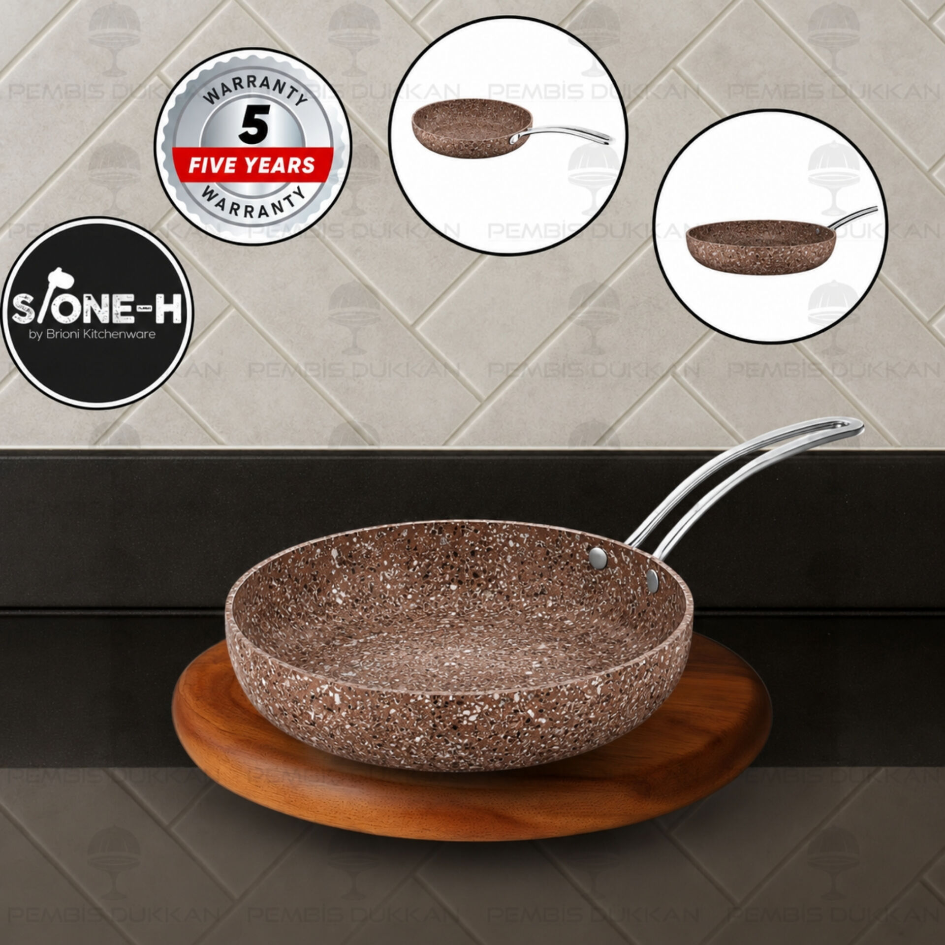 Brioni Stone-Age Terra 26 Cm Tava