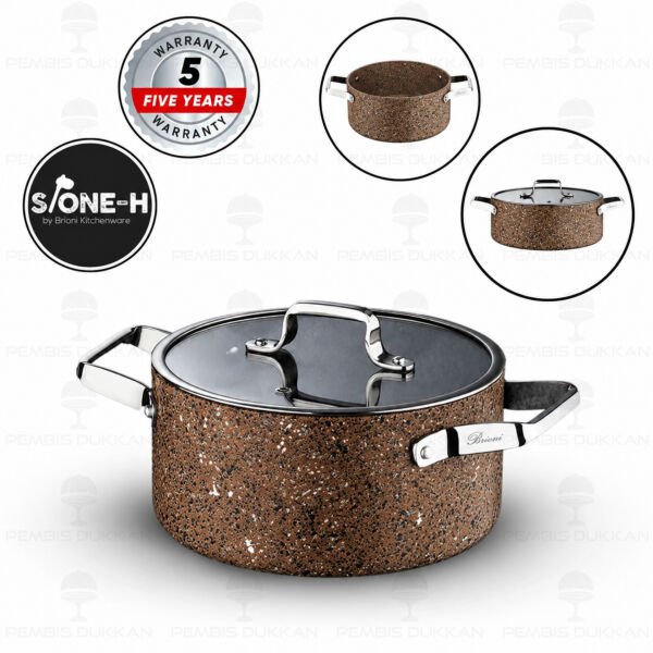 Brioni Stone-Age Terra 24 Cm Derin Tencere