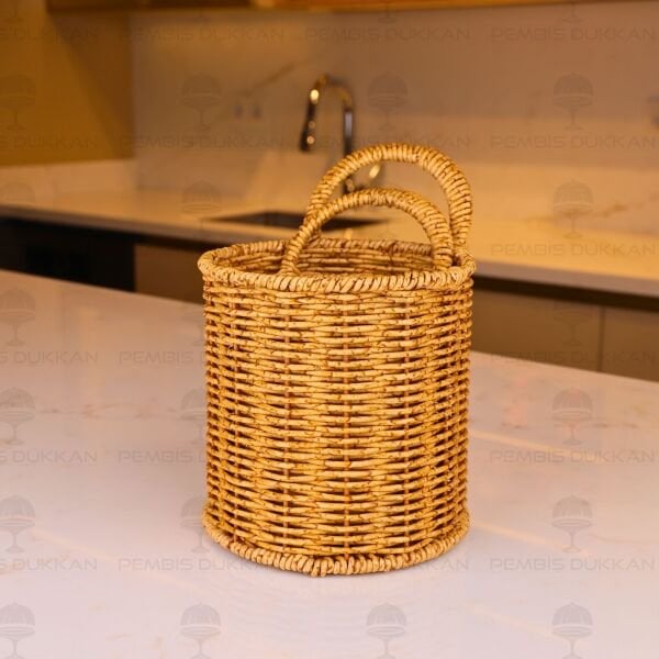 2li Rattan Askılı Küçük Sepet (1531)