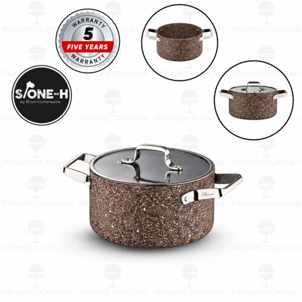 Brioni Stone-Age Terra 20 Cm Derin Tencere